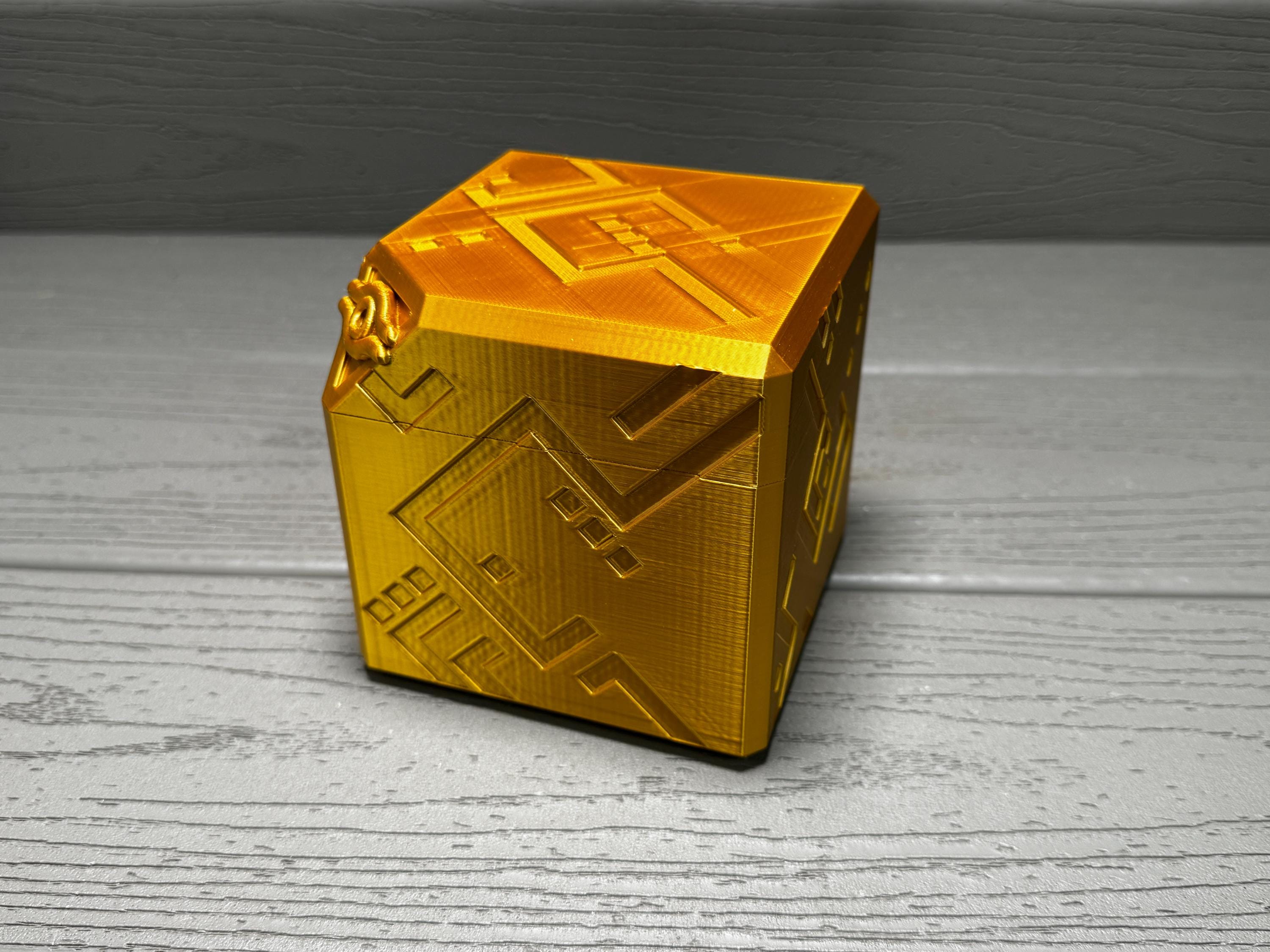 Yugioh ! Millennium Cube Deck Box - GOLD MTG - Etsy