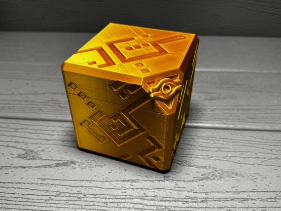 Yugioh ! Millennium Cube Deck Box - GOLD MTG - Etsy