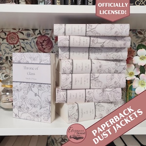 Throne of Glass Paperback, White Dust Jackets, Digital Download, Officially Licensed, Printable, TOG Series