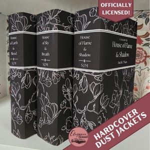 Crescent City Hardcover Minimalist Black Dust Jackets Set, Digital Download, Officially Licensed, Printable, ACOTAR Series