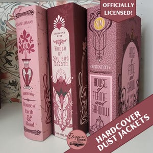 Crescent City Hardcover Vintage Pink Dust Jackets Set, Digital Download, Officially Licensed, Printable, ACOTAR Series