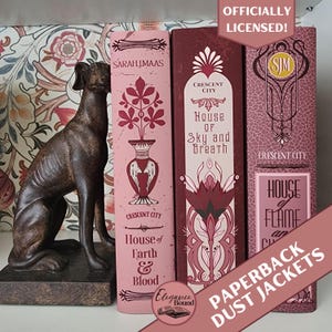 Crescent City Brossura Vintage Rosa Sovraccoperta, Download Digitale, Licenza Ufficiale, Stampabile, Serie CC