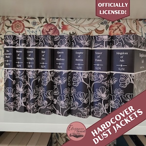 Throne of Glass Hardcover Black Dust Jackets Set, Digital Download, Officially Licensed, Printable, TOG Series