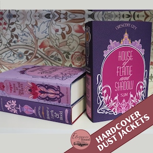 Crescent City inbundna vintage-skyddsomslag, digital nedladdning, utskrivbar, ACOTAR-serien