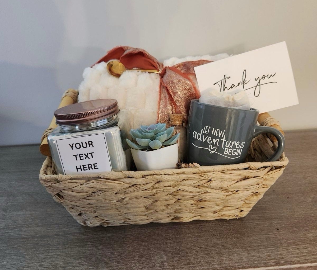 Thank You Gift Basket Etsy
