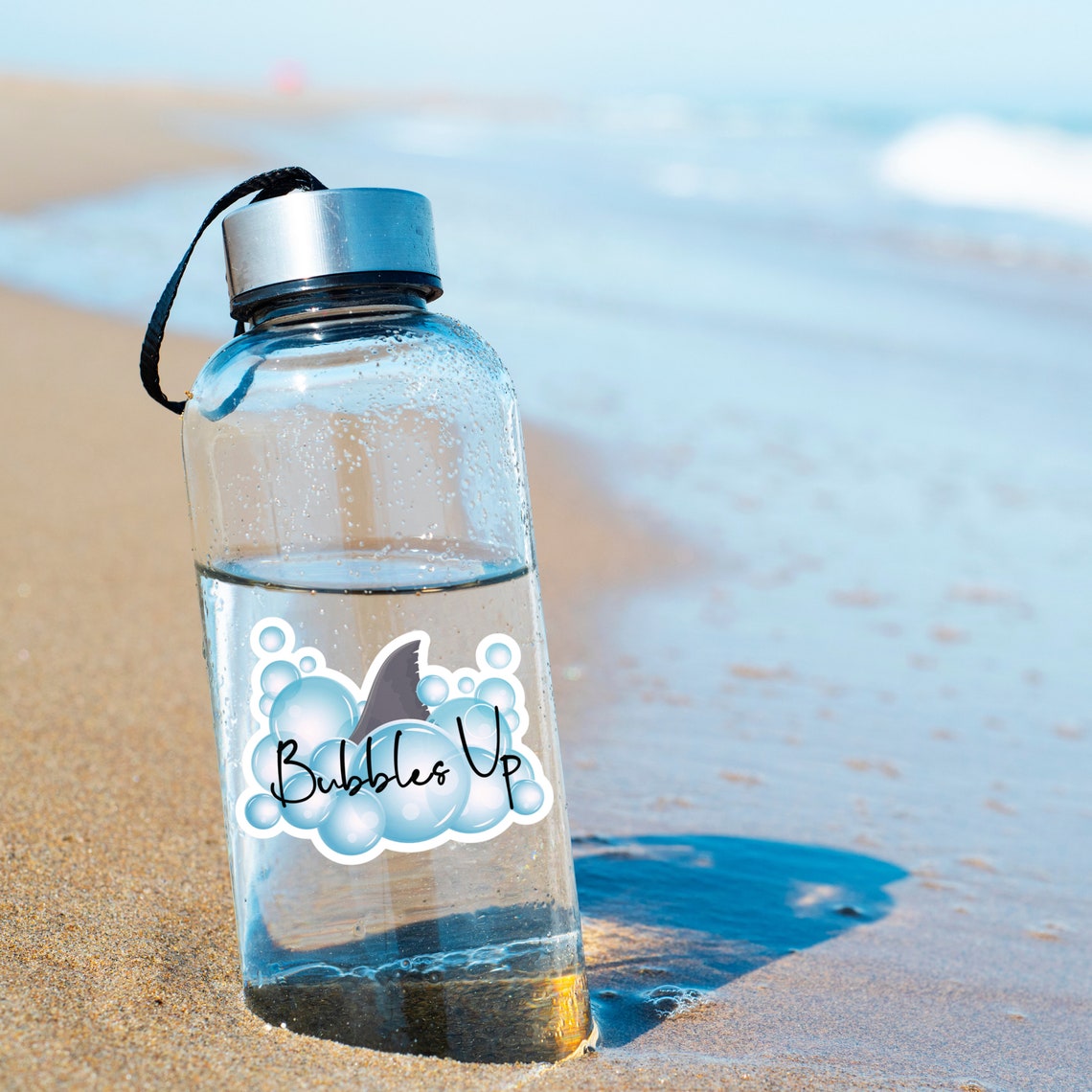 Bubbles up Vinyl Decal Sticker, Jimmy Buffett Sticker, Fins up Sticker