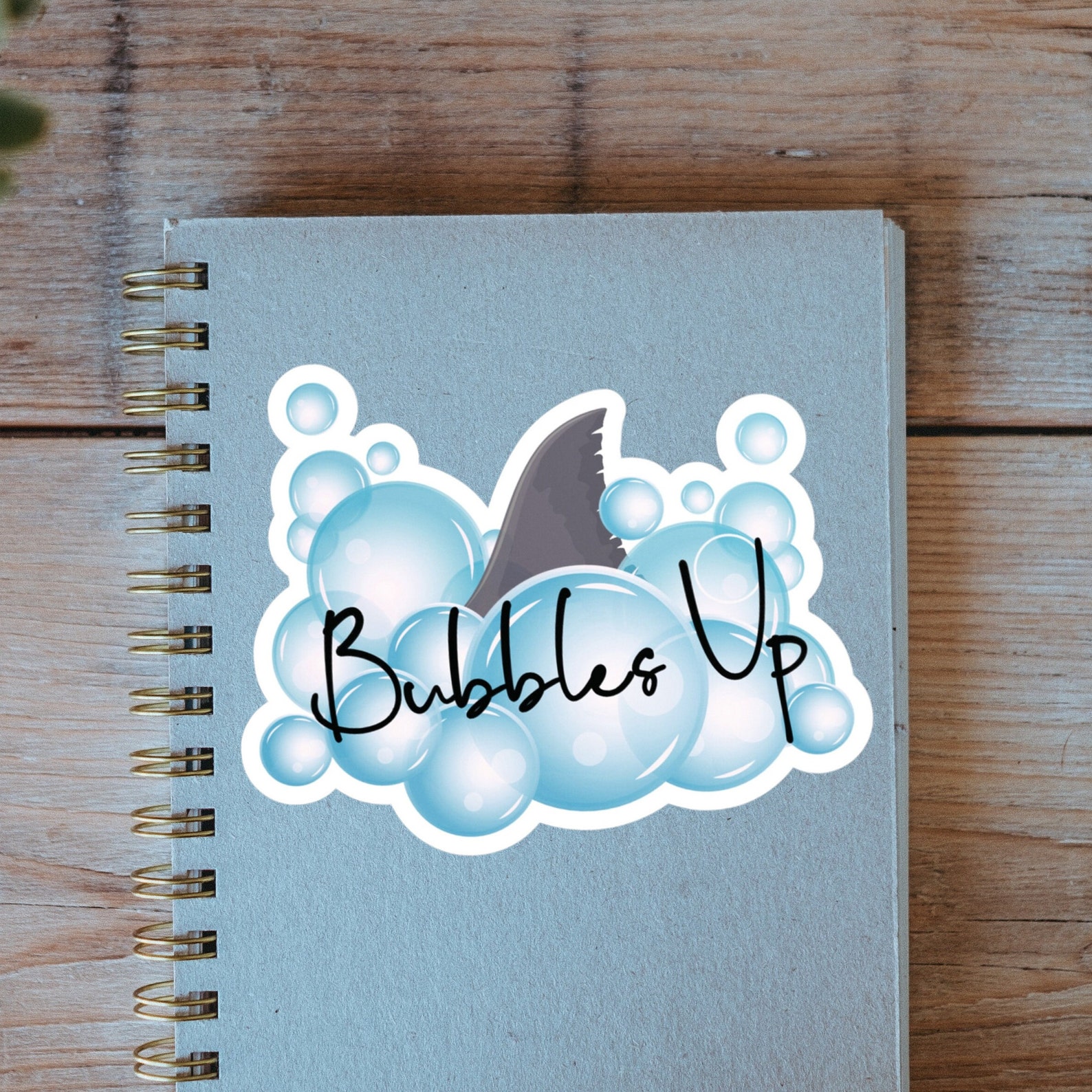 Bubbles up Vinyl Decal Sticker, Jimmy Buffett Sticker, Fins up Sticker