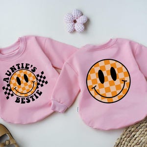 Auntie&#39;s Bestie Romper, Baby Romper, Newborn Romper, Gift from Aunt, Auntie Baby Shirt, Pregnancy Announcement For Baby,Gift Baby Clothes