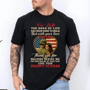 Para mi esposa, veterano gruñón, PNG, descarga digital, carta de amor militar patriótica, arte de sublimación, regalo imprimible para su esposo, soldado del ejército