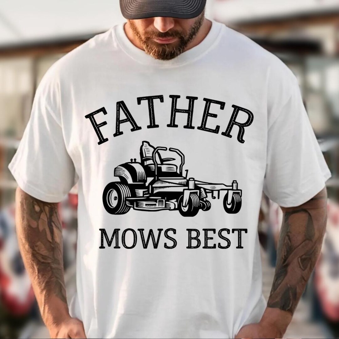 Casquette Trucker Vintage 'Father Mows Best' – Blague Drôle Pour Papa – Snapback – Occasion