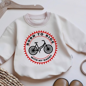 Bike Dad Bodysuit, Biking Baby Daddy Bodysuit, Funny Dad Cycling Baby Bodysuit, Cycle Lover Adventure Bodysuit, Daddy Bicycle Baby Bodysuit