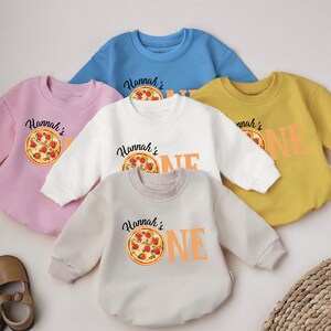 Pizza First Birthday Romper, First Birthday Girl Outfit, Pizza Party Birthday Bodysuit, Pizza Party Birthday, Bubble Romper,Baby Shower Gift