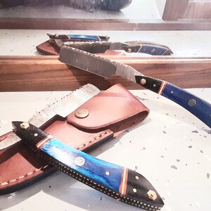 Damascus Straight Razor
