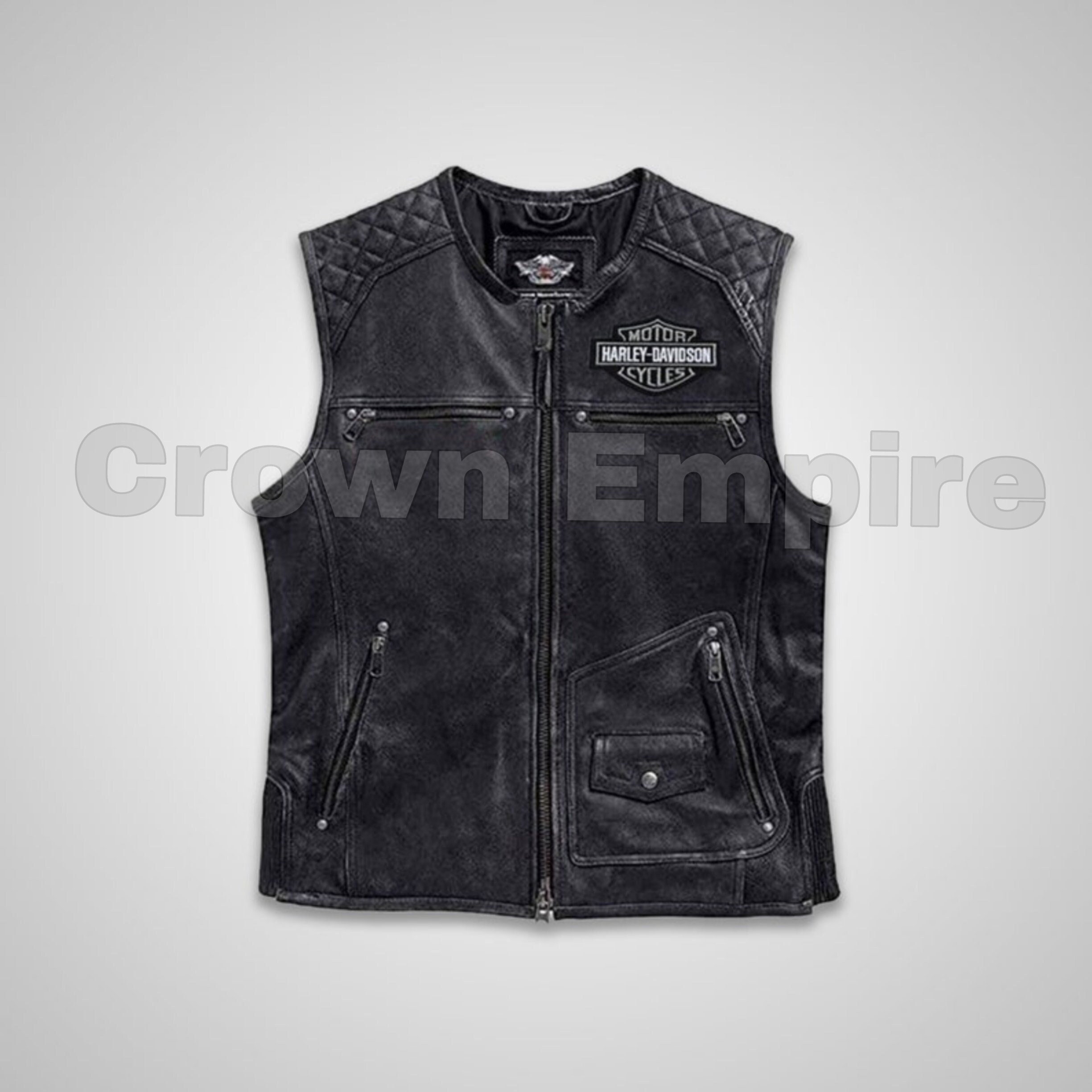 Mens harley hotsell vest