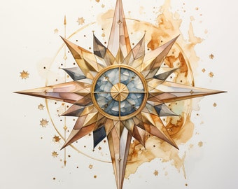 Northstar - Watercolor Digital Print