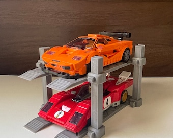 Elevador de garaje, compatible con Lego Speed Champions (decoración de escritorio, expositor coleccionable)