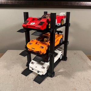 Super Garage Lift, Fits Lego Speed Champions - (Desk Decor, Collectable Display)