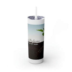 Functional Medicine - Looking for the Root Cause Skinny Tumbler with Straw, 20oz