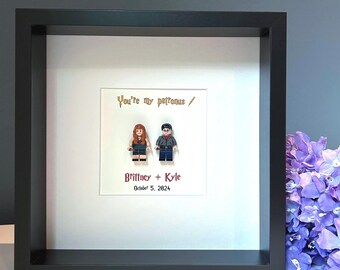 Wizard Christmas gift, Christmas gift for boyfriend, Personalized Wedding gift, Custom Engagement gift, Magic Wizard Witch custom frame