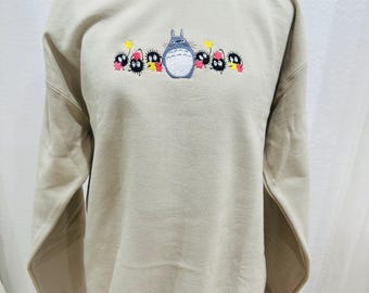 Studio Ghibli Embroidered Unisex Crewneck sweatshirt