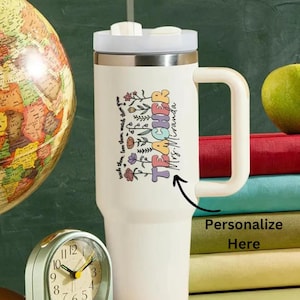 Teacher Gift| Personalized Tumbler Gift for Teacher| 40oz Tumbler| Tumbler Teacher Gifts| Teacher Appreciation Gift| Christmas Gift Teacher