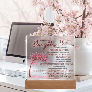 娘への記念品、卒業祝い、母からの贈り物、父からの贈り物、娘への誕生日プレゼント、愛のメッセージ、ナイトライト