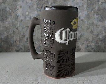 Handmade Black Talavera Beer Mug