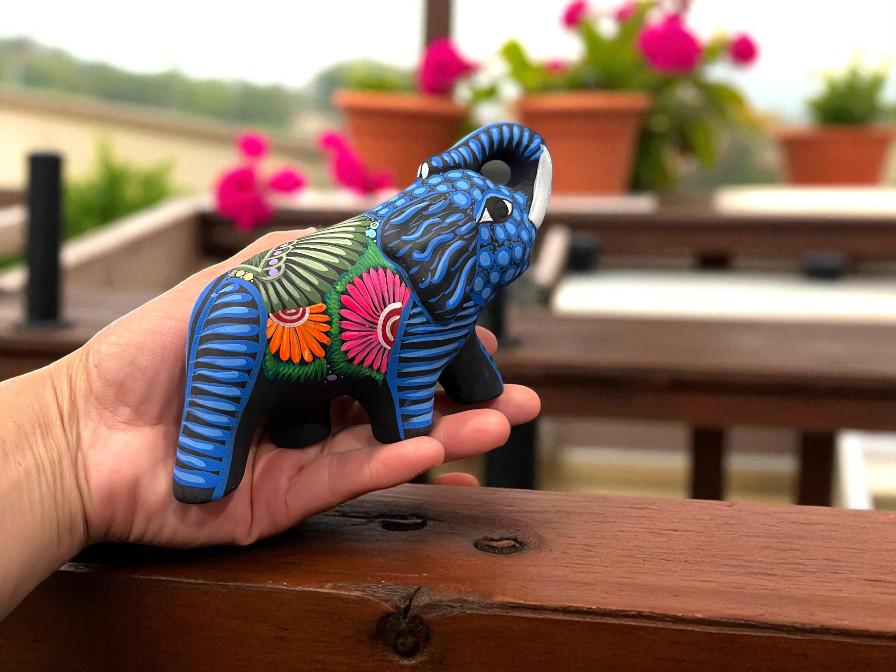 Handmade Elephant Alebrije - Clay Sculpture - Mexican Folk Art - Etsy