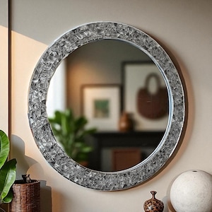 Mirror - Mosaic- Handcrafed - Decor -