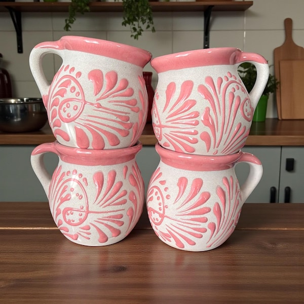 Handmade Talavera Mugs/Jarritos | Lead free | Black & Black