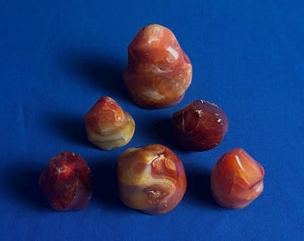 AAA+ Carnelian Flame Crystal: Hand-Carved Healing Stone