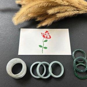 Jade ring, Authentic jade ring, Authentic Green Jade Ring Natural Burmese Jadeite Genuine Grade A