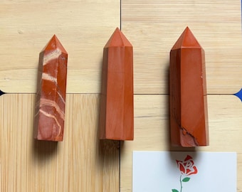 Roter Jaspis Crystal Tower: Energieheilender Obelisk, Meditation Dekoration