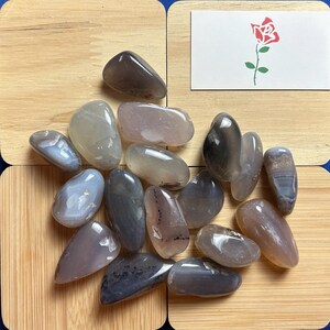 Natural Agate Tumbled Stones Raw Agate Stones Rough Natural Agate Stones Grounding Stone Home Decoration Mineral Specimen Crystal Gift