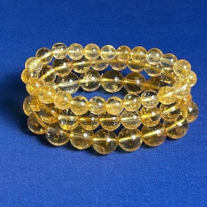 Citrin Perlenarmband: Natürlicher Edelstein, Heilender Kristallschmuck