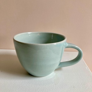 Wheel thrown ceramic mug