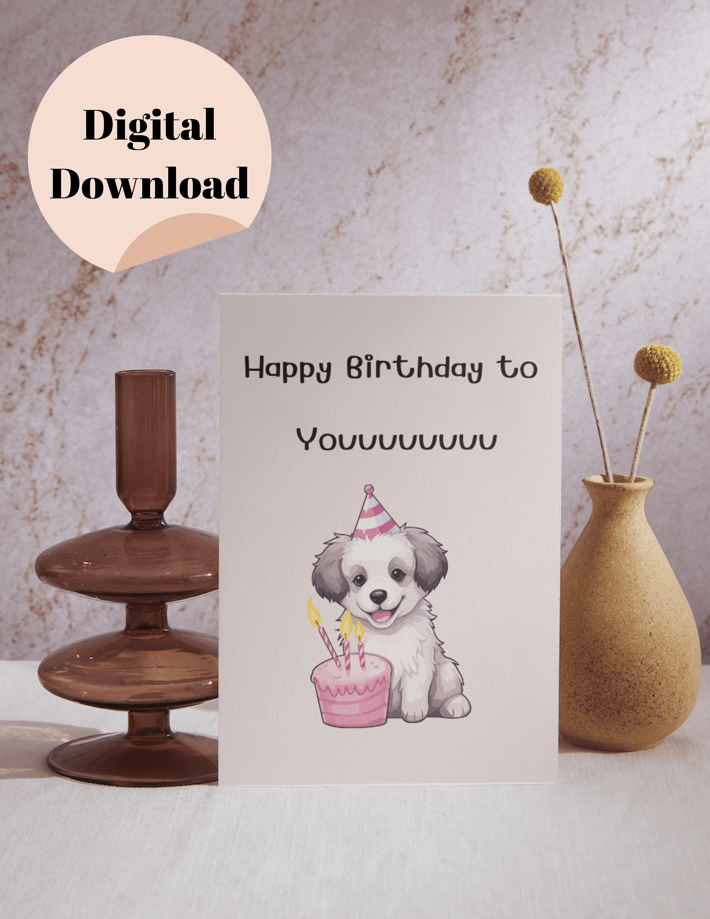 Printable Dog Birthday Card Printable Birthday Card Funny - Etsy México