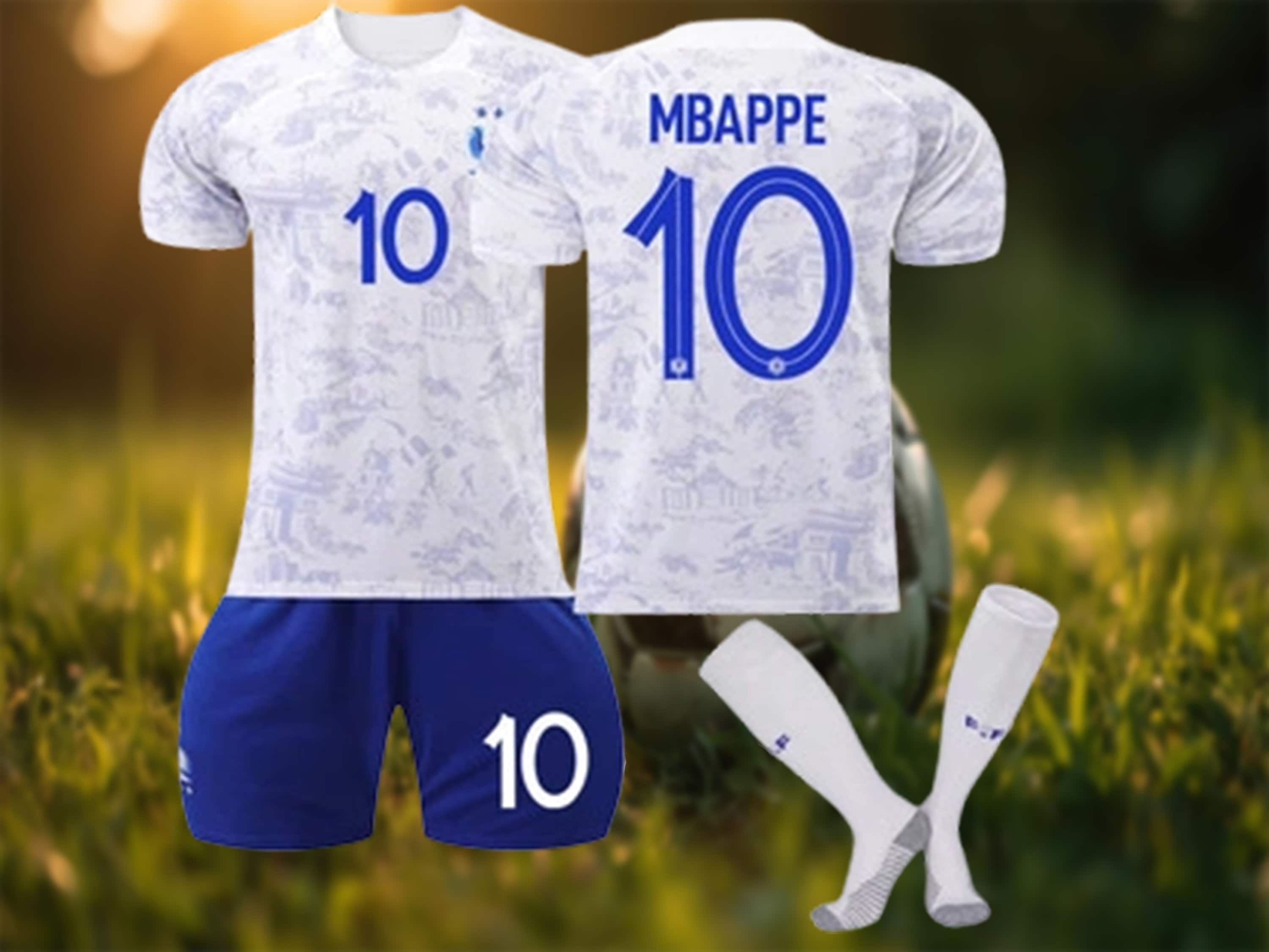 Kylian Mbappe Jersey Photorealistic Thermal Print Soccer 