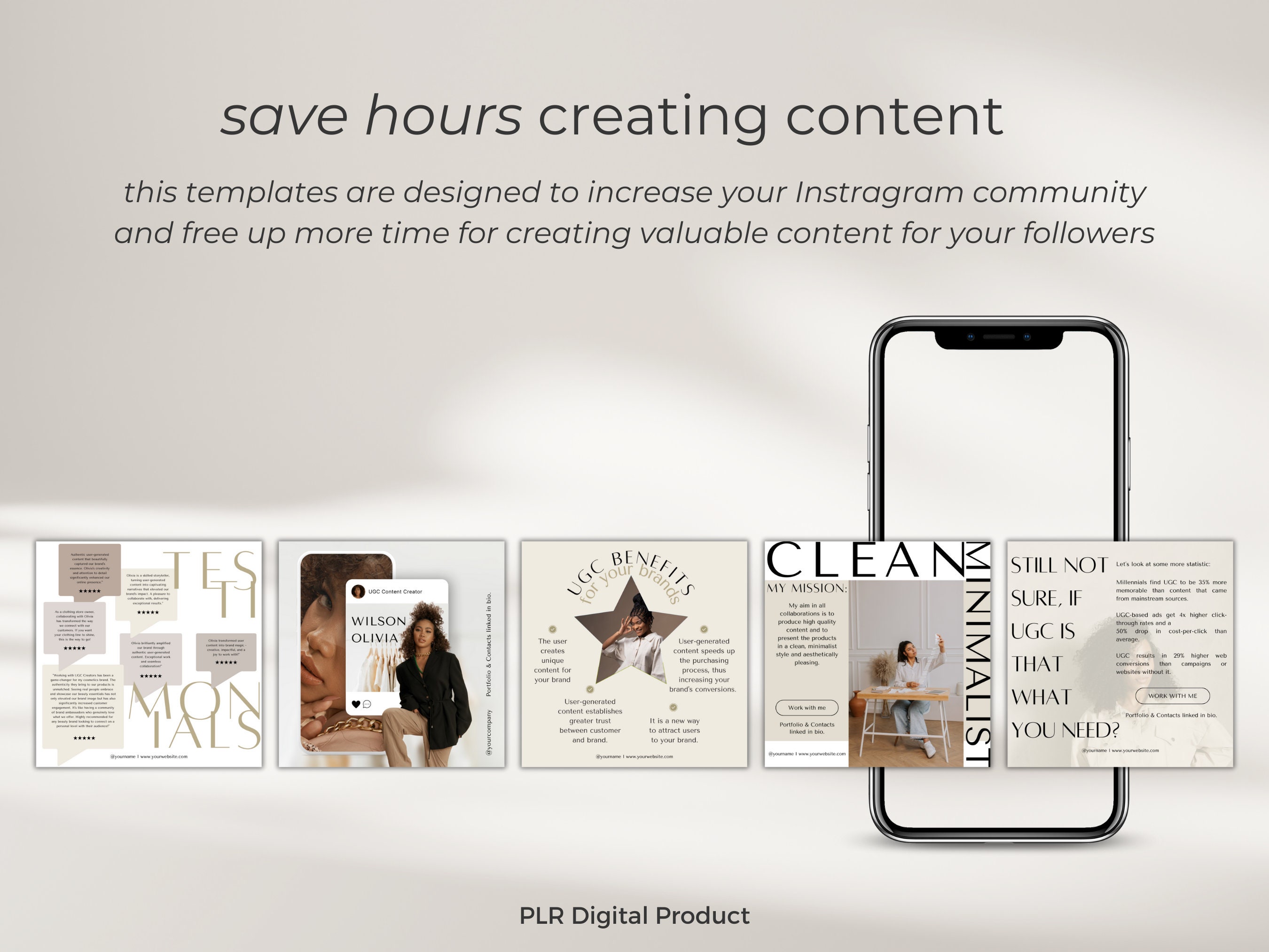 50 Social Media Canva Templates for UGC Content Creators With Resell ...