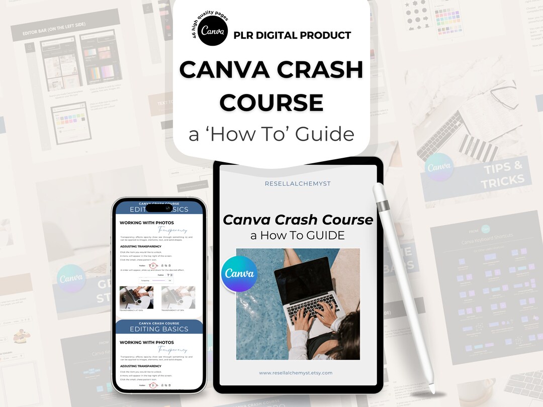 Canva Crash Course - a How to Guide With Master Resell Rights (MRR) and ...