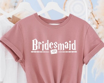 Wizard Hen Party Shirts - Bridesmaid Shirts - Bridesmaid Proposal - Maid Of Honour Shirt - Bride Shirts & Bachelorette Party Shirts