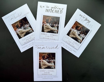Personalised Polaroid Photo Magnet | Save the Date, Wedding Favor