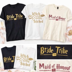 Wizard Hen Party Shirts: Bridesmaid, Maid Of Honour, Bride Bachelorette Shirts afbeelding 12