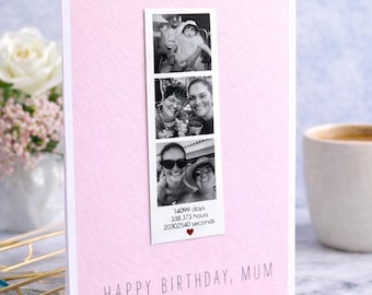 Personalised Birthday Card with Photo Magnet | Sentimental Keepsake Card