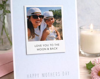 Personalised Photo Magnet Card – Custom Mother’s Day Keepsake Fridge Magnet