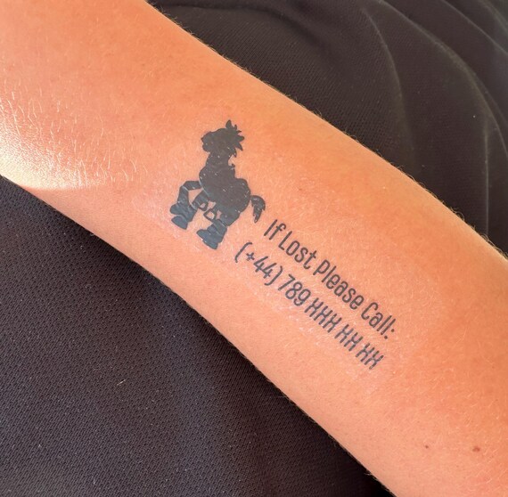 Personalised Child Safety Temporary Tattoos: Emergency Contact ID