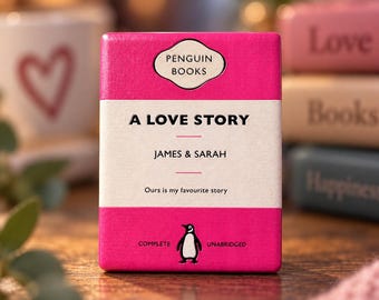 Personalised Book Cover Magnet | Vintage Literary Style, Custom Keepsake