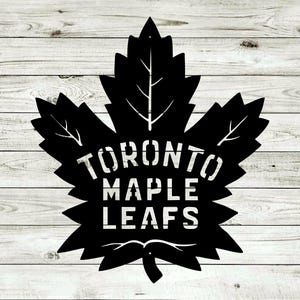 Toronto Maple Leafs Metal Steel Wall Hanging Sign