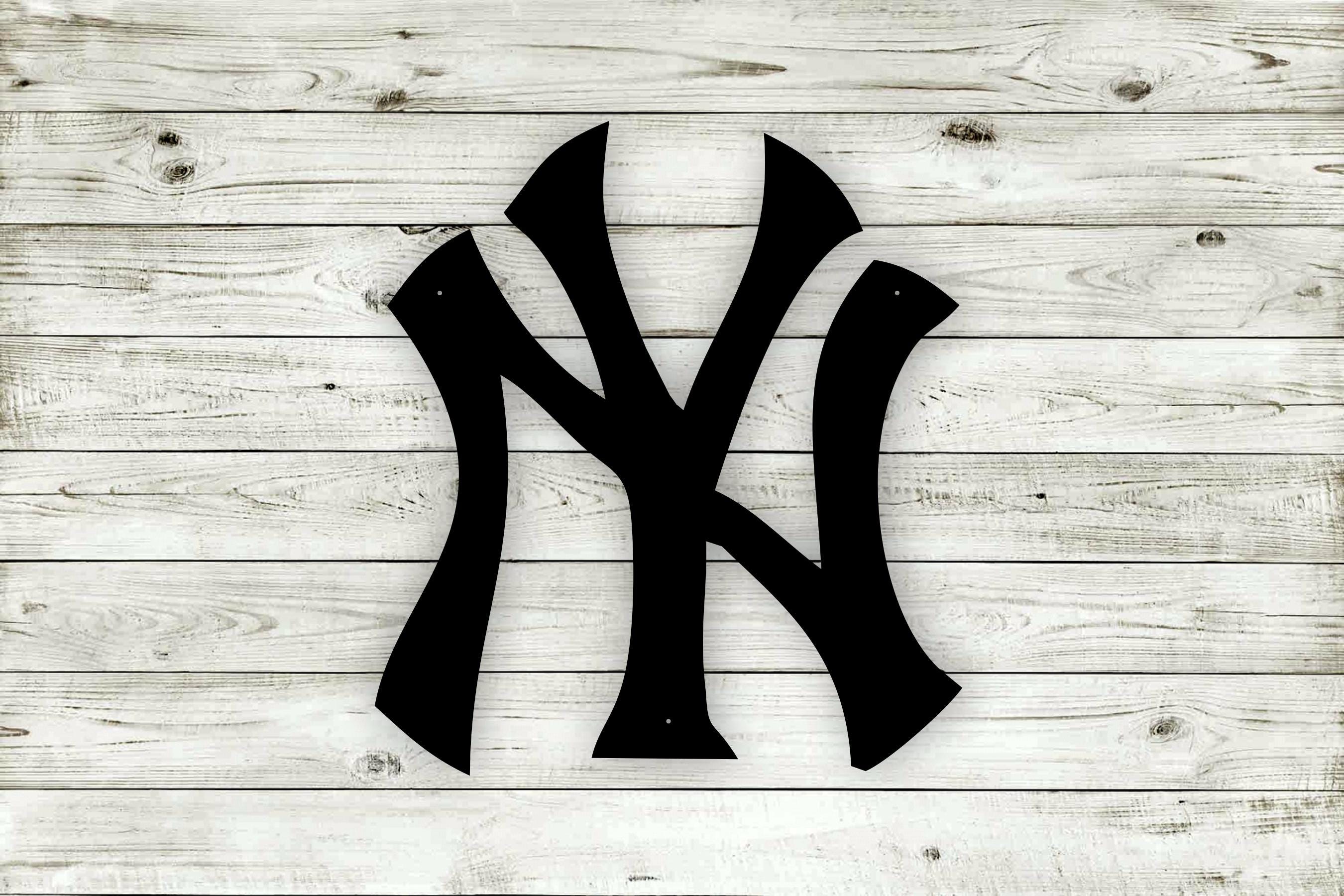 New York Yankees Metal Steel Wall Hanging Sign - Etsy