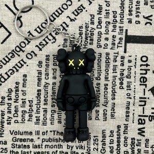 KAWS 3D Keychain Iconic Charm for Bags and Keys Bear 